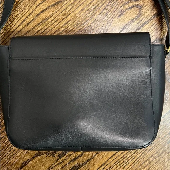 Madewell black leather shoulder bag. Adjustable strap - Picture 4 of 7